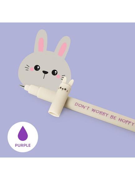 Legami Bunny Erasable Pen, Purple - view 2, Purple