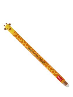 Legami Giraffe Erasable Pen, Black, Black