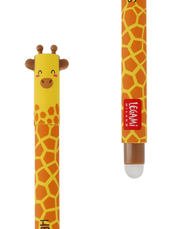 Legami Giraffe Erasable Pen, Black - view 2, Black