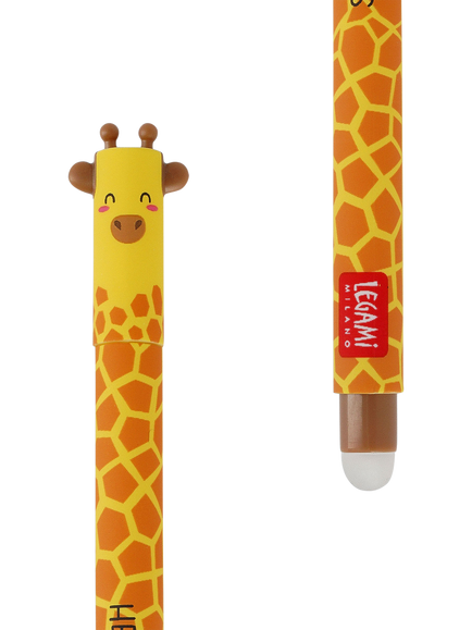 Legami Giraffe Erasable Pen, Black - view 2, Black