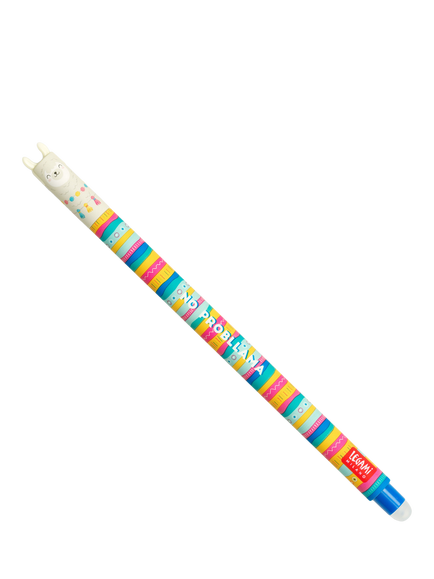 Legami Llama Erasable Pen, Blue, Blue