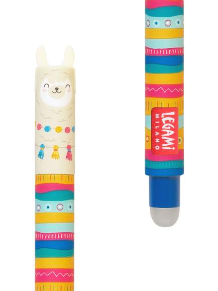 Legami Llama Erasable Pen, Blue - view 2, Blue