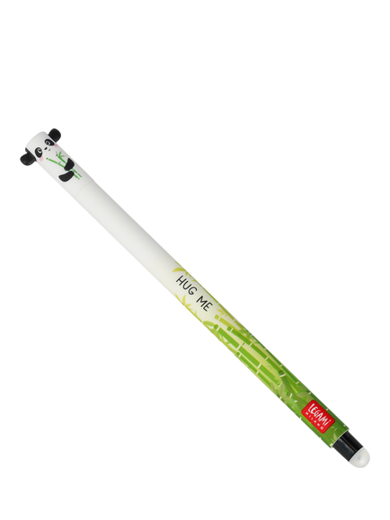 Legami Panda Erasable Pen, Black, Black