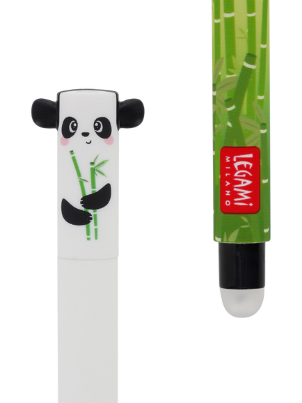 Legami Panda Erasable Pen, Black - view 2, Black