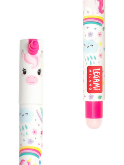 Legami Unicorn Erasable Pen, Pink - view 2, Pink