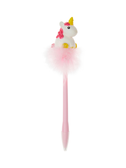 Legami Unicorn Light Up Pen, Pink, Pink