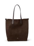 Polo Ralph Lauren Bellport Suede North South Tote Bag, Brown