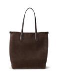 Polo Ralph Lauren Bellport Suede North South Tote Bag, Brown