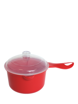 Prestige Good2Heat Microwave Saucepan & Lid, 640ml, Red