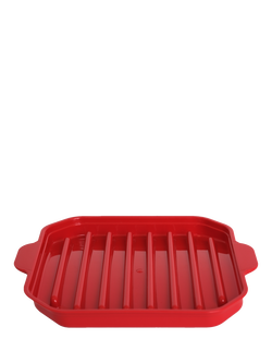 Prestige Good2Heat Microwave Bacon Crisper, Red