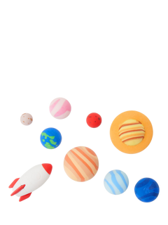 Legami Solar System Erasers, Pack of 9, Blue