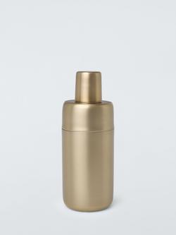 John Lewis Stainless Steel Cocktail Shaker, 500ml, Gold, Gold