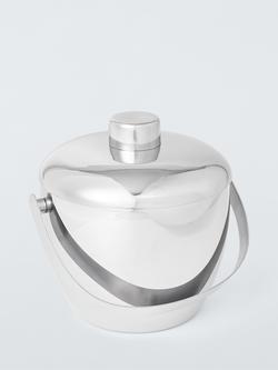 John Lewis Apple Stainless Steel Ice Bucket with Lid, 1.66L, Stainless Steel