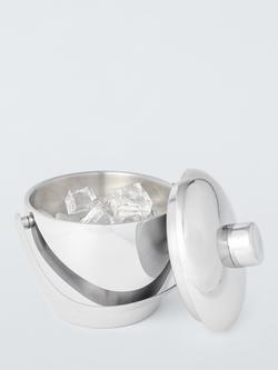 John Lewis Apple Stainless Steel Ice Bucket with Lid, 1.66L - view 2, Stainless Steel