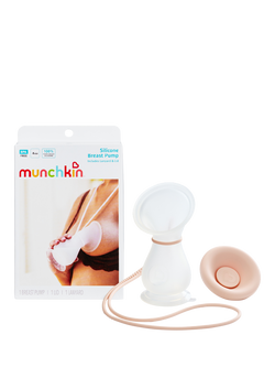 Munchkin Silicone Manual Breast Pump, White
