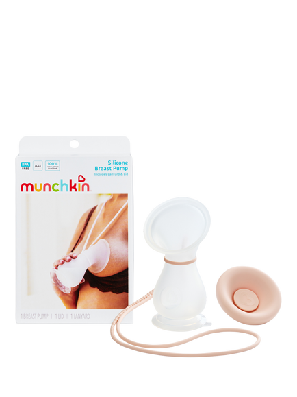 Munchkin Silicone Manual Breast Pump, White