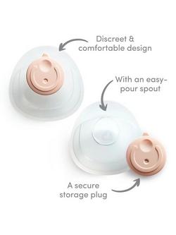 Munchkin Silicone Breast Milk Collector Cups and Storage Plugs - view 2, White