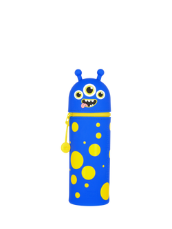 Legami Kawaii Monster Pencil Case, Navy Blue, Navy Blue