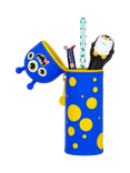 Legami Kawaii Monster Pencil Case, Navy Blue