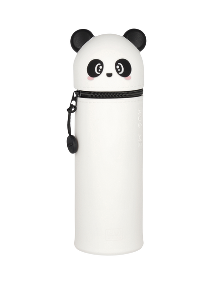 Legami Kawaii Panda Pencil Case, Black, Black