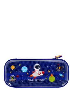 Legami Wonderwow Space Pencil Case, Navy Blue, Navy Blue