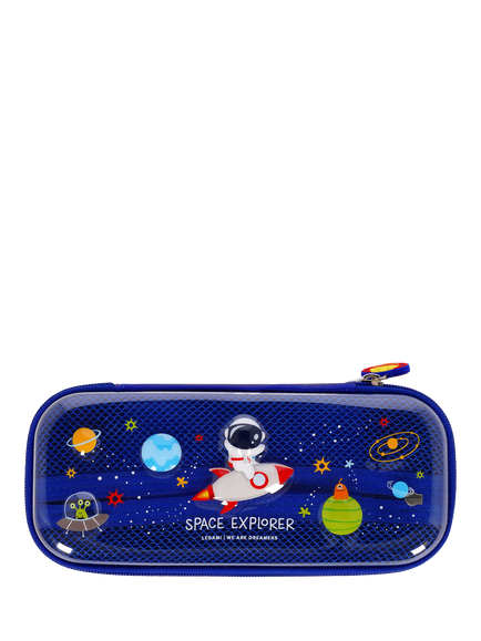 Legami Wonderwow Space Pencil Case, Navy Blue, Navy Blue
