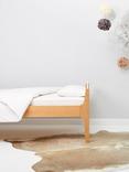 The Little Green Sheep Cotton Cotbed Duvet Cover and Pillowcase Set, White
