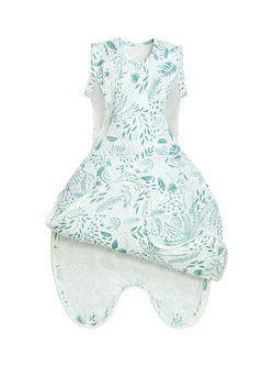 Purflo Swaddle to Sleep Jungle Fever Baby Sleeping Bag, 2.5 Tog, 0-4 Months, Multi - view 2, Multi