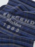 Weekend MaxMara Pagella Check Wool Rich Scarf, Blue/Multi