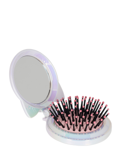 Legami Kitty Hairbrush & Mirror, Grey - view 2, Grey