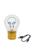 Legami Alien Lightbulb Table Lamp, Green