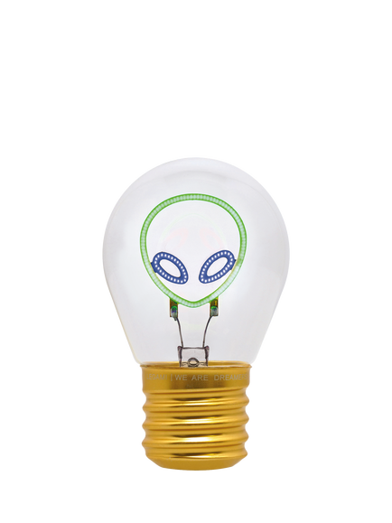 Legami Alien Lightbulb Table Lamp, Green - view 2, Green