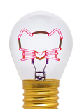Legami Kitty Lightbulb, Multi Grey