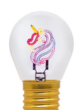 Legami Unicorn Lightbulb, Multi Pink
