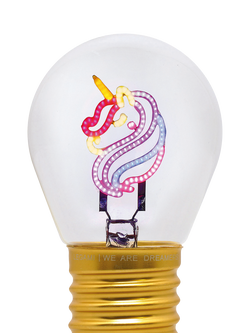 Legami Unicorn Lightbulb, Multi Pink - view 2, Multi Pink