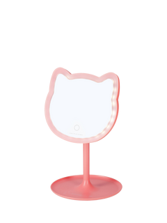Legami Kitty Light Up Make Up Mirror, Grey