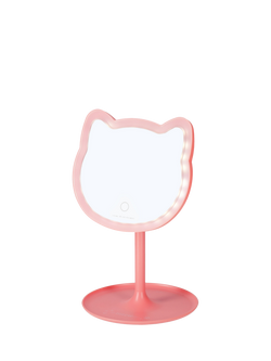 Legami Kitty Light Up Make Up Mirror, Grey, Grey