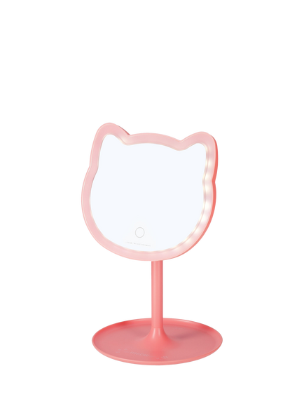 Legami Kitty Light Up Make Up Mirror, Grey, Grey
