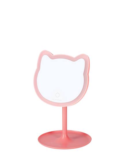 Legami Kitty Light Up Make Up Mirror, Grey - view 2, Grey