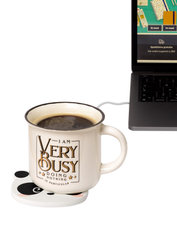 Legami Panda USB Mug Warmer, Multi Black - view 2, Multi Black