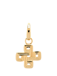 Melissa Odabash Medal Cross Charm, Gold