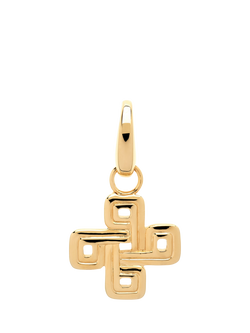 Melissa Odabash Medal Cross Charm, Gold, Gold