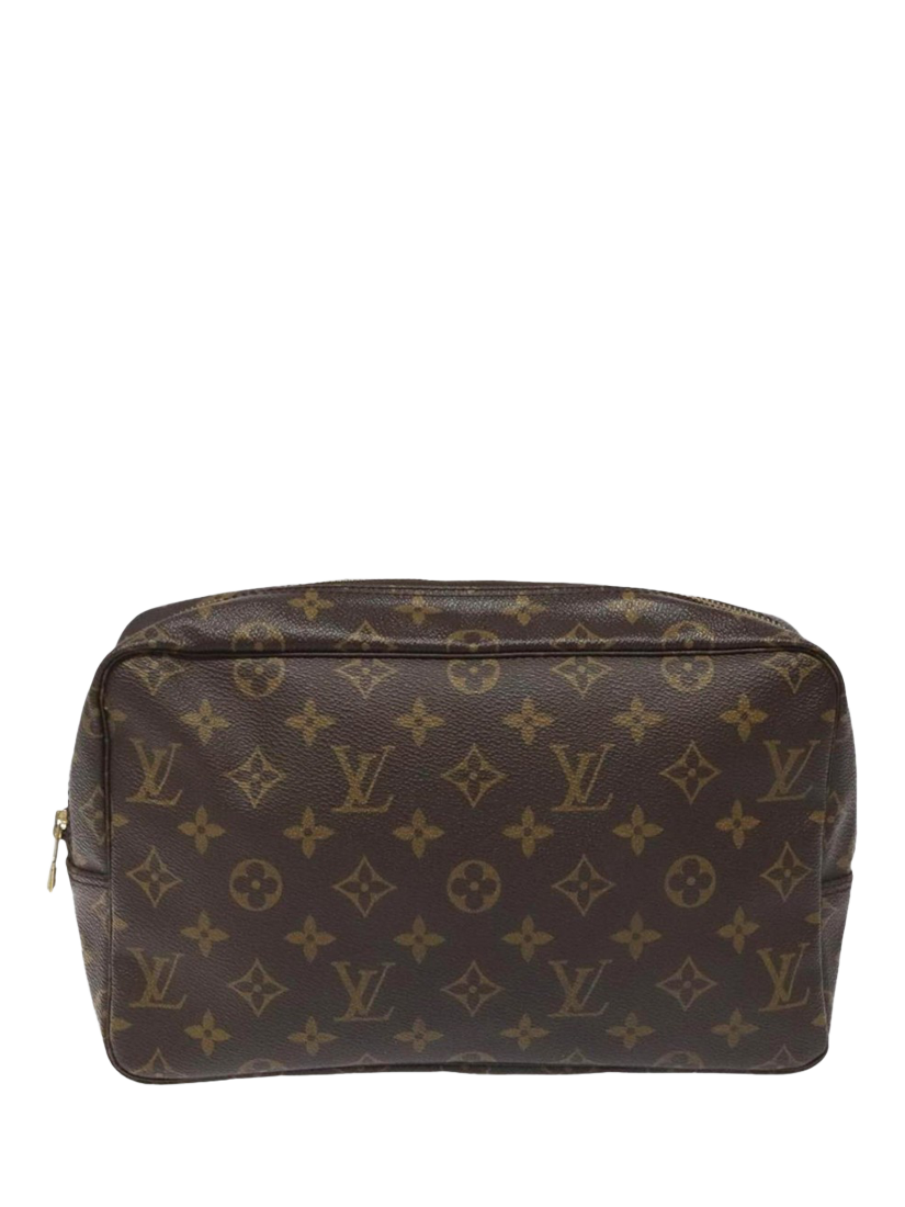 Pre-loved Louis Vuitton Monogram Trousse Toilette Pouch Bag, Brown