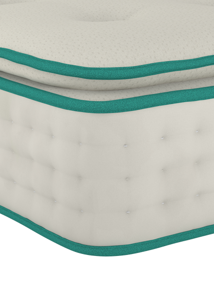 Dunlopillo Balance 5500 Pillow Top Cooling Mattress, Medium Tension, Small Double - view 2, White
