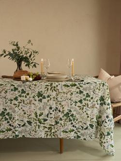 By Hope Winter Wildflowers Pure Linen Tablecloth, Winter - view 2, Winter