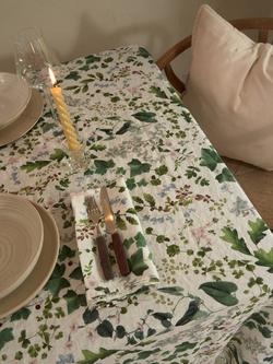 By Hope Winter Wildflowers Pure Linen Napkin, Winter - view 2, Winter