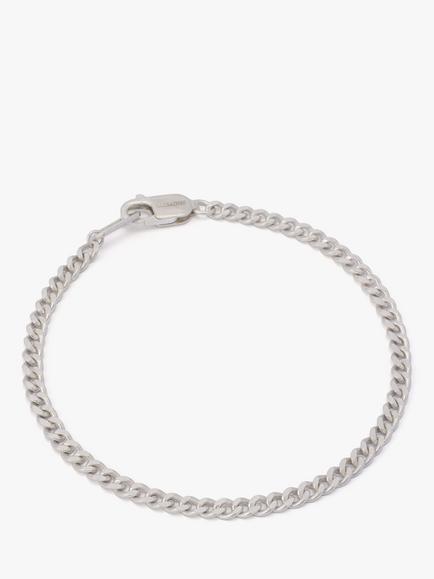 AllSaints Sterling Silver Curb Chain Link Strand Bracelet - view 2, Shiny Silver