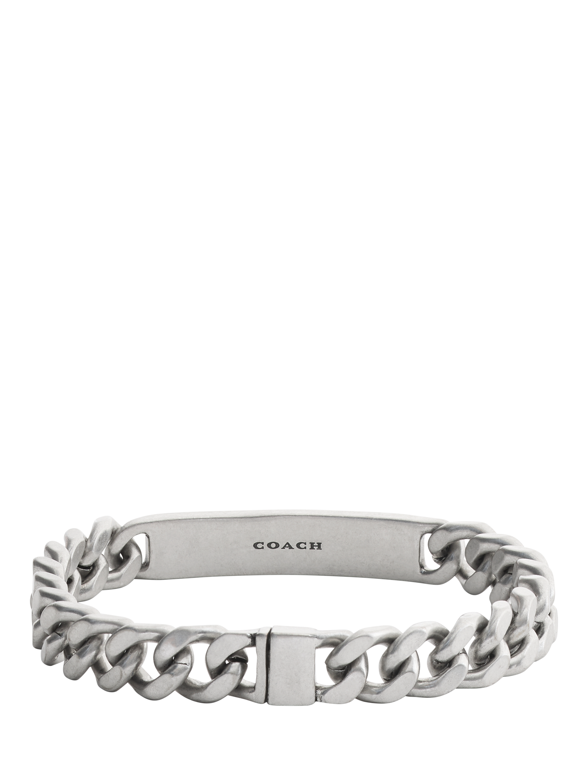 Product image 3 of 4, which shows Coach Curb Chain Link Bracelet, Antique Silver