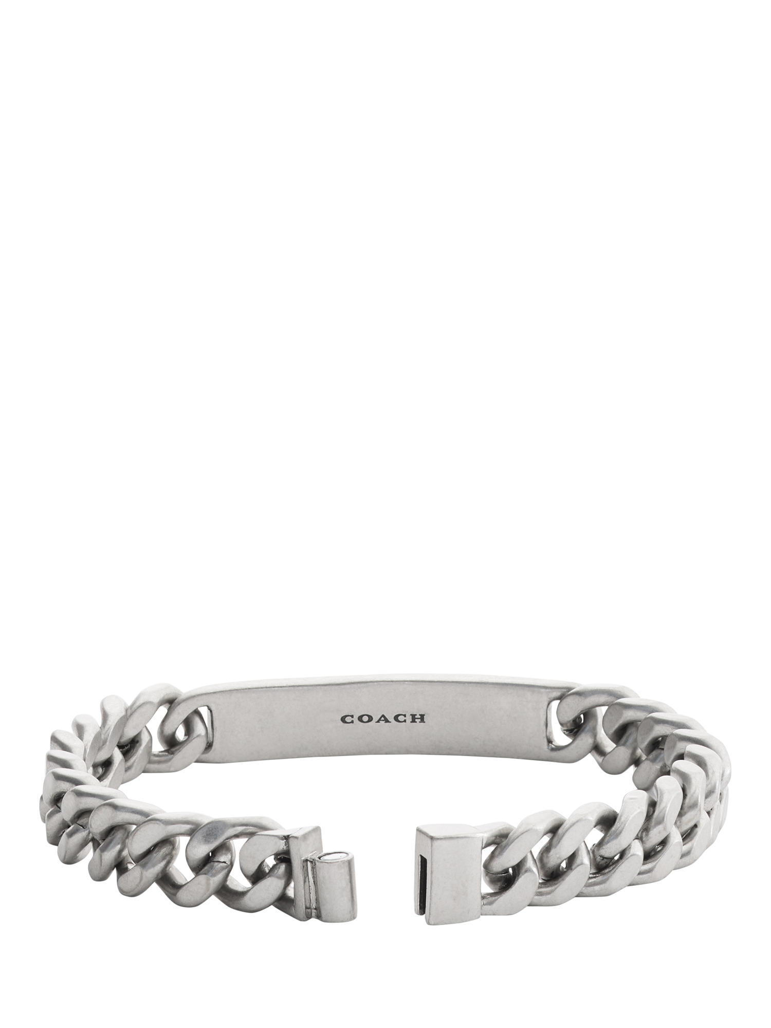 Product image 4 of 4, which shows Coach Curb Chain Link Bracelet, Antique Silver