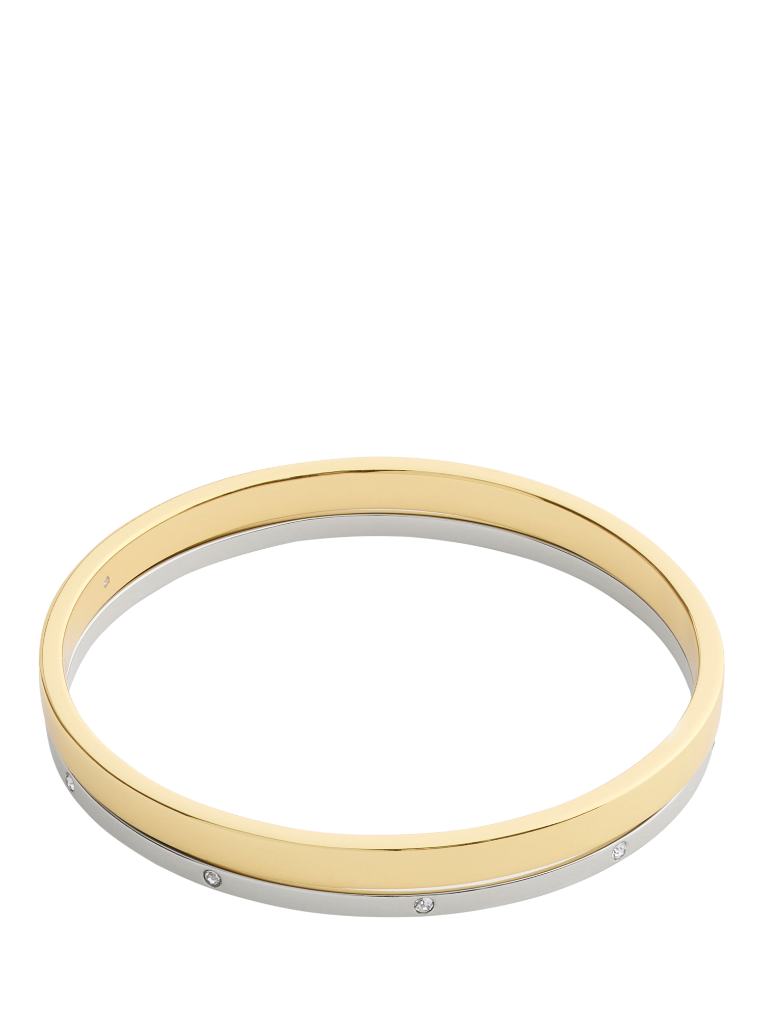 Product image 2 of 4, which shows Coach Duo Bangle Bracelet Set, Pack of 2, Twotone